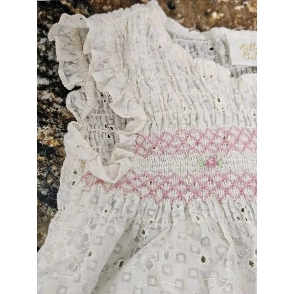 Vintage Little Bitty 24 months 2 Piece Set Girls Pink Dress And Bloomers 🤍🩷